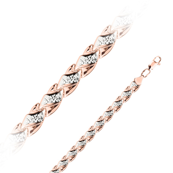 Браслет из комбинированного золота